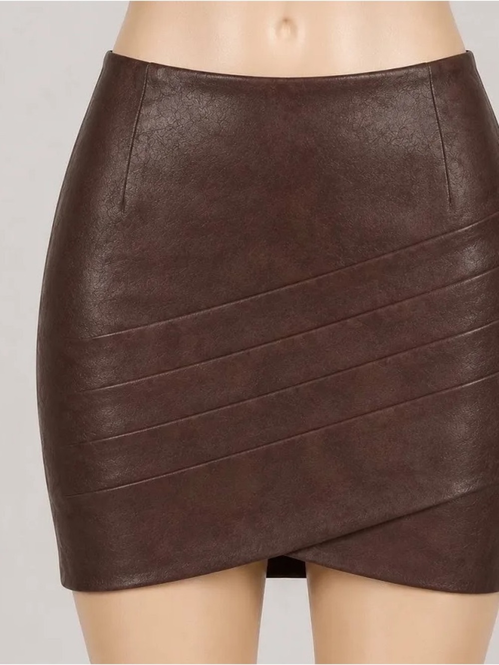 GUESS Rosalba Faux-Leather Skirt - Size XS